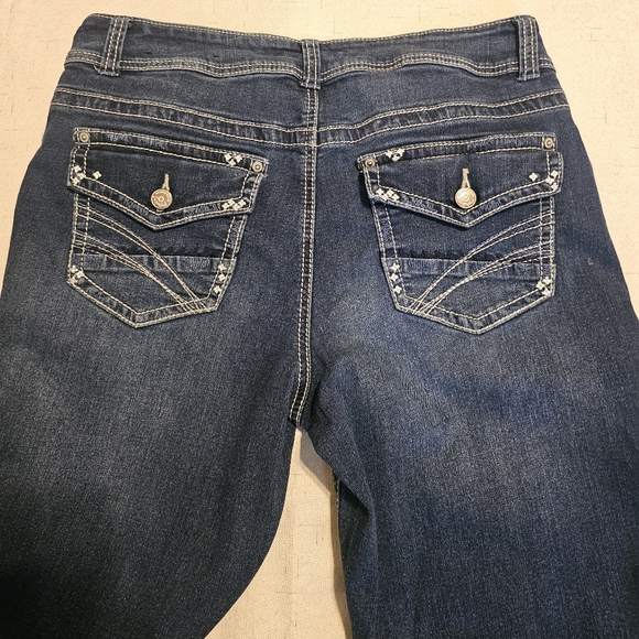 COPPERFLASH Slim Boot Fit Shapely Curvy Jeans Sz12 - Picture 5 of 6